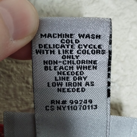 Catherines Colorful Graphic 3/4 Sleeve Pleated Tunic Women's Plus Size 2X - Picture 6 of 6